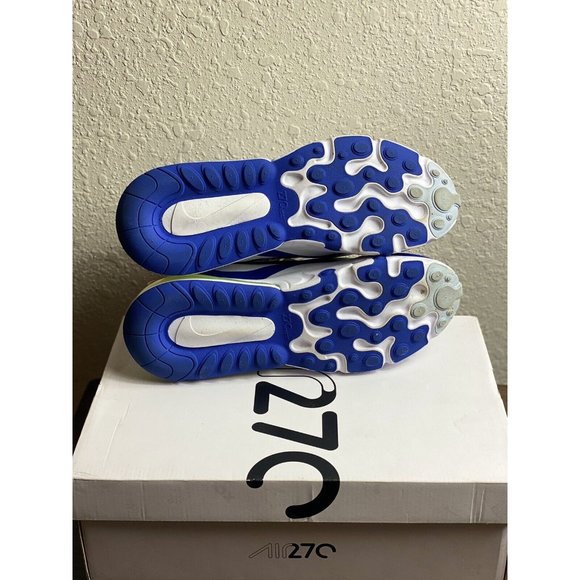 Nike Air Max 270 React‎ Easter White Berry Royal CW0630-100 Men's Size 9.5 - Picture 6 of 6